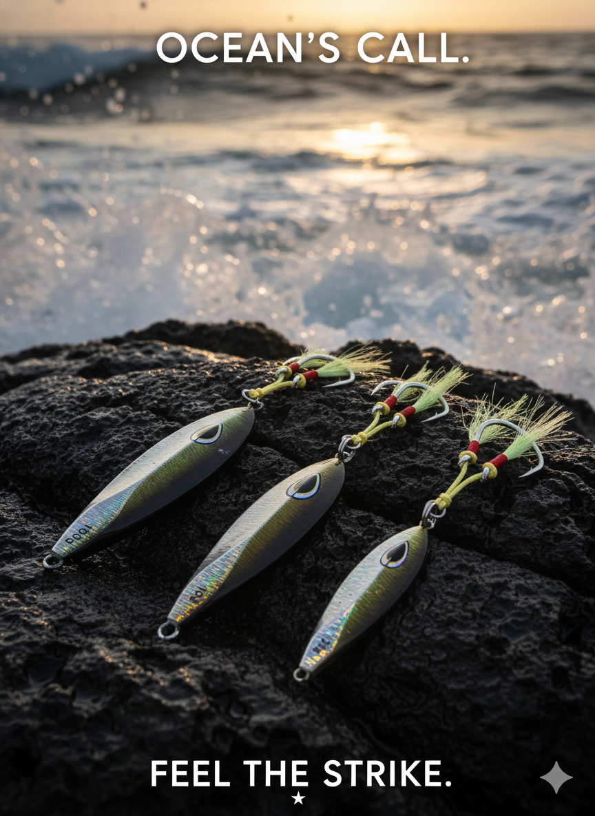 Flutter Bait Bunker on rocks