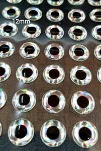 3D Glue-On Silver Fish Eyes - Image 6