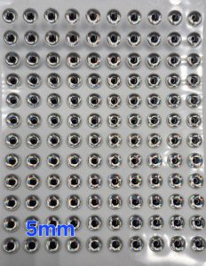 3D Glue-On Silver Fish Eyes - Image 2